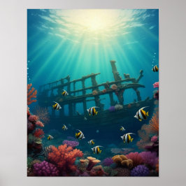 Skeppsbrott och solstrålar poster