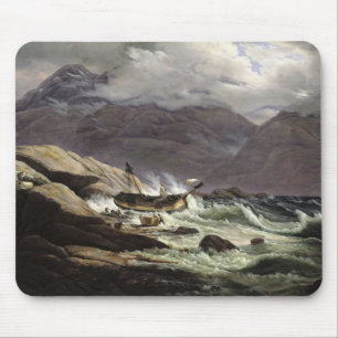 Skeppsbrott på den norska kusten, 1831 musmatta