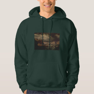 Skeppsbrott på den norska kusten av Johan Dahl Hoodie