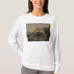 Skeppsbrott på en stenig kust, c.1645-50 tee shirt