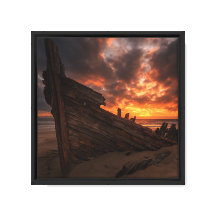 Skeppsbrott Poster - Padre Island Kusthistoria