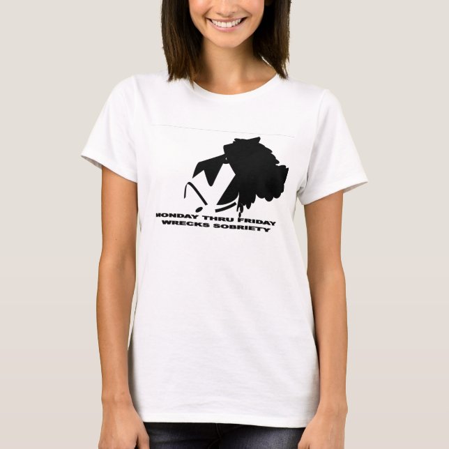 Skeppsbruten nykterhet t-shirt (Framsida)