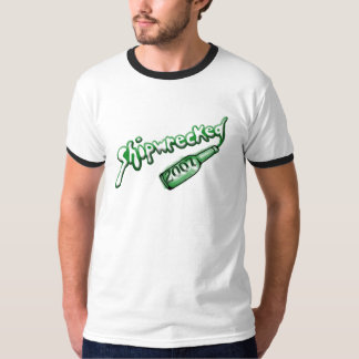 skeppsbruten skjorta utan baksida t-shirt