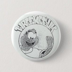 Skeppsbrutna 'Um Melvin cirklar logotypen knäppas Knapp