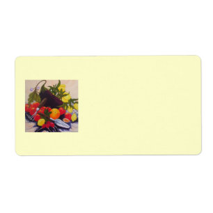 Skeppsetikett för frukt och grönsaker fraktsedel