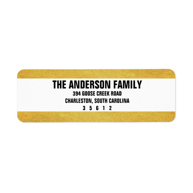 Skeppsetiketter för Anpassningsbar Returadress Etikett (Framsidan)