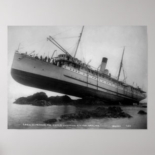 Skeppsfartyg - SS Princess May - 5 augusti 1910 Poster