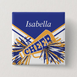 Skeppsledare i Blue, White och Guld Knapp