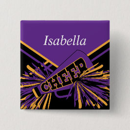 Skeppsledare i Lila, Guld och svart Knapp