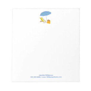 Skeppsordförande Paraplla Tropical Summer Rand Oc Anteckningsblock