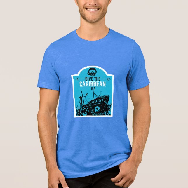 Skeppsskeppsbrott i Karibien T Shirt (Framsida)