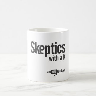 Skeptiker med en K-mugg Kaffemugg