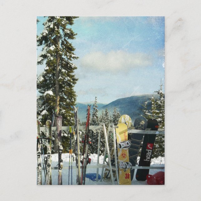 Sker och snurror på bergsöverkant vykort (Framsida)