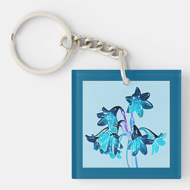 Sketch av Daylilies - Kobalt och Himlar Blue (Framsidan)