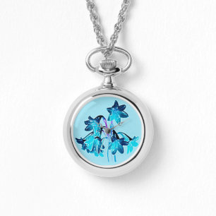 Sketch av Daylilies - Kobalt och Himlar Blue Armbandsur