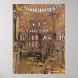 Sketch av Santa Sophia av John Singer Sargent Poster