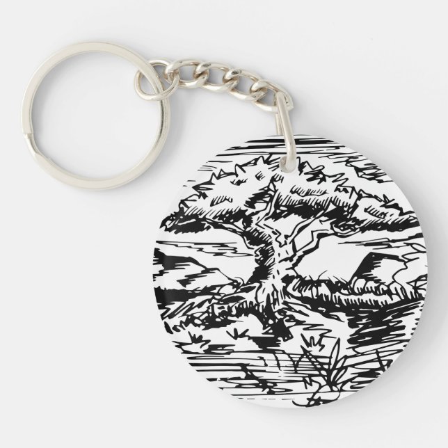 Sketch bläck Träd. (Framsidan)