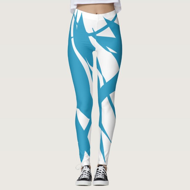 SKETCH BLUE LEGGINGS (Framsida)
