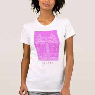 Sketch för den vitryska katolska kyrkans arkitektu t shirt