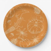 Sketch för hösten Firande i Orange