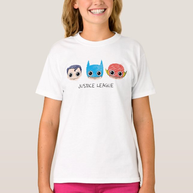 Sketch för Mini Justice League Tee (Framsida)