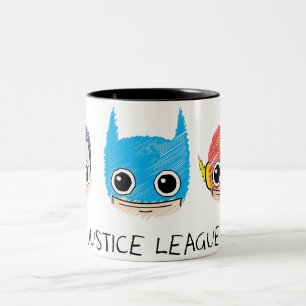 Sketch för Mini Justice League Två-Tonad Mugg