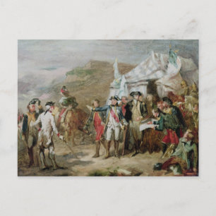 Sketch för slaget vid Yorktown Vykort