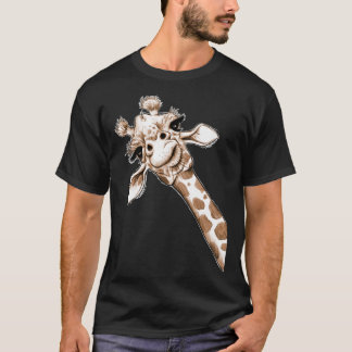 Sketch Giraffe Art T Shirt