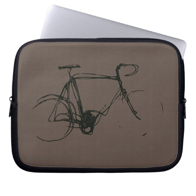 Sketch Landsvägscykel Laptop Fodral (Framsidan)