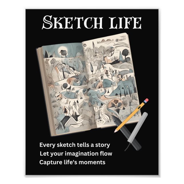 Sketch Life Fototryck (Framsidan)