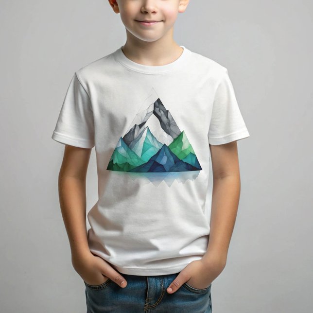 Sketch linjer a geometric triangular bergsmark t shirt (Skapare uppladdad)