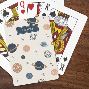 Sketch Mönster i Solar System Planets Casinokort