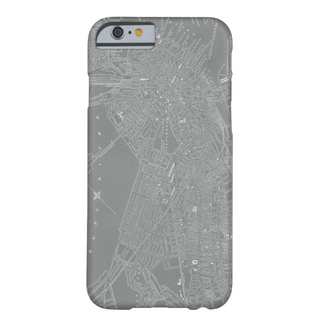 Sketch of Boston City Karta Case-Mate iPhone Skal (Baksidan)