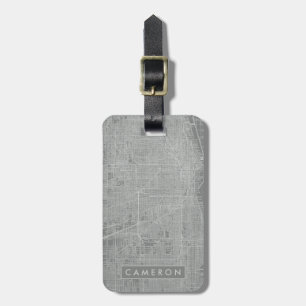 Sketch of Chicago City Karta Bagagebricka
