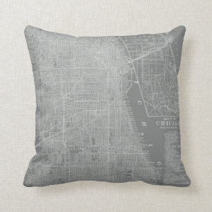 Sketch of Chicago City Karta Kudde