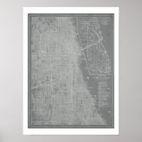 Sketch of Chicago City Karta