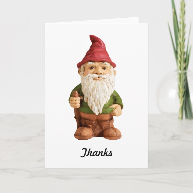 Sketch of Garden Gnome Tack Kort (Framsida)