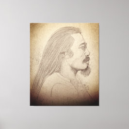 "Sketch of Kitaro", musician, composer, artist Canvastryck