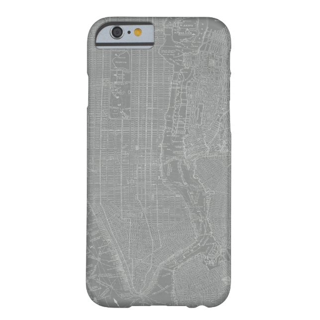 Sketch of New York City Karta Case-Mate iPhone Skal (Baksidan)