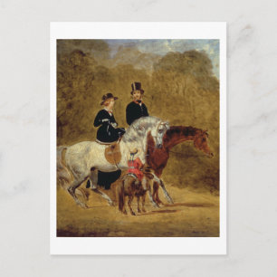 Sketch of Queen Victoria, Prince Consort & HRH Vykort