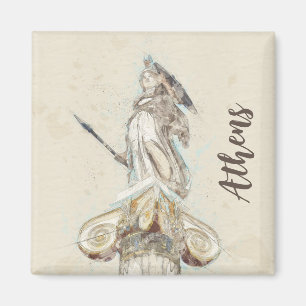 Sketch of Statue of Athena Magnet