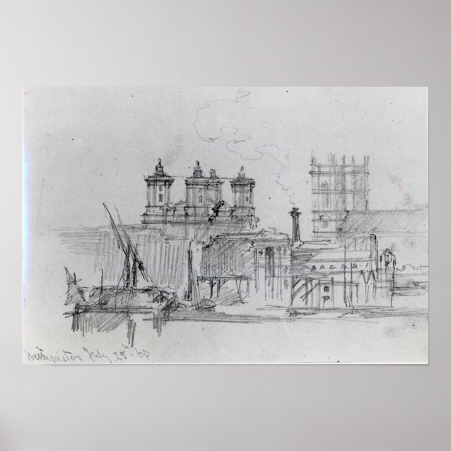 Sketch of Westminster, 1860 Poster (Framsidan)