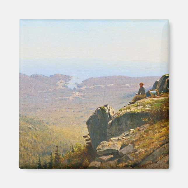 Sketch på berget av Sanford Robinson Gifford Magnet (Framsidan)