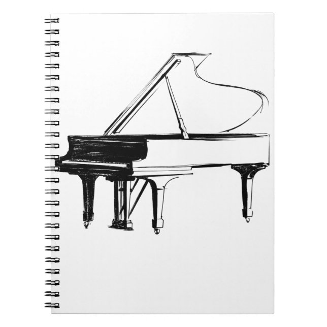 Sketch Pianomugg Anteckningsbok (Framsidan)