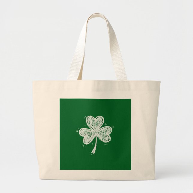 Sketch Shamrock  Jumbo Tygkasse (Framsidan)