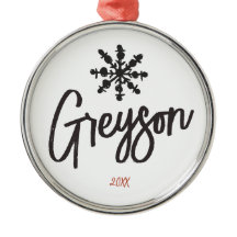 Sketch Snowflake Anpassat namn jul