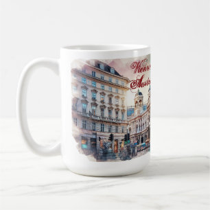 Sketch Watercolor Imperial Wien Österrike Kaffemugg