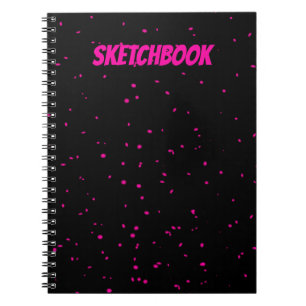Sketchbook Black för teckning Anteckningsbok