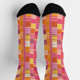 Sketchbook Marks-Textured Multicoloured Stripes