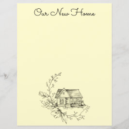 Sketched Cottage Scrapbokspapper eller brevpapper